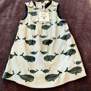 NWT Kate Quinn Whale Dress Romper 6-12 Months